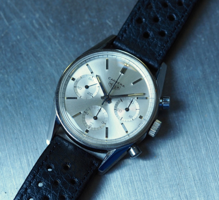 The Heuer Carrera 2447S is a classic chronograph in every sense