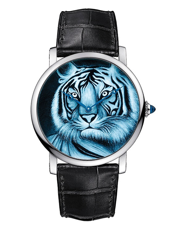 Rotonde de Cartier 42-mm watch, tiger