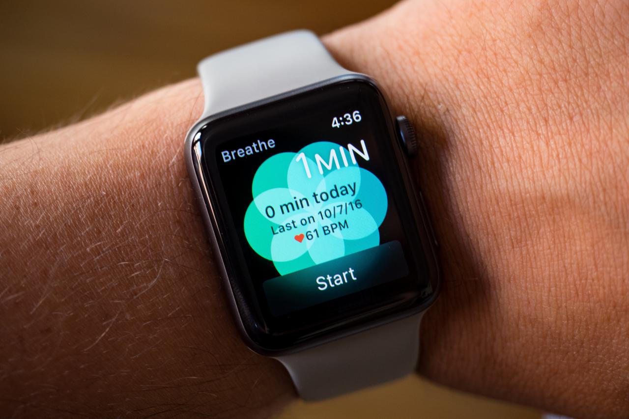 Apple Watch Series 2 breathe app