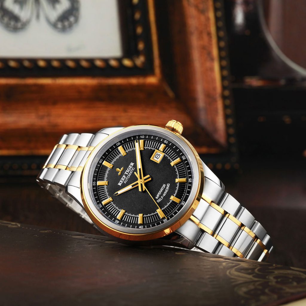 Classic General & Simple: Reef Tiger Imperator New Classic Series Wrist Watch