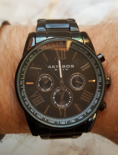 Akribos XXIV Quartz Chronograph AK736BK Watch