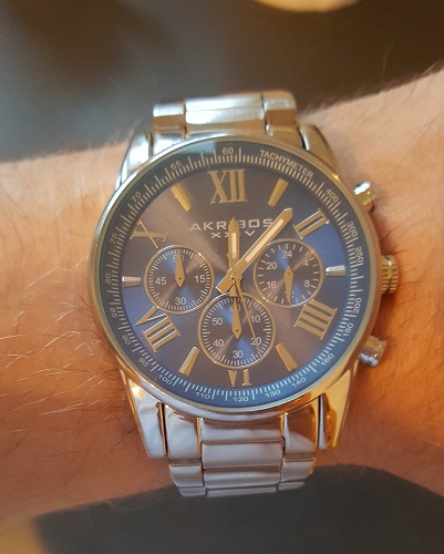 Akribos XXIV Quartz Chronograph AK865SSBU Watch