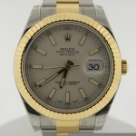 Rolex Datejust II White Dial Two Tone