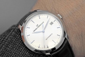 Girard-Perregaux 1966 In Stainless Steel Hand On Watch