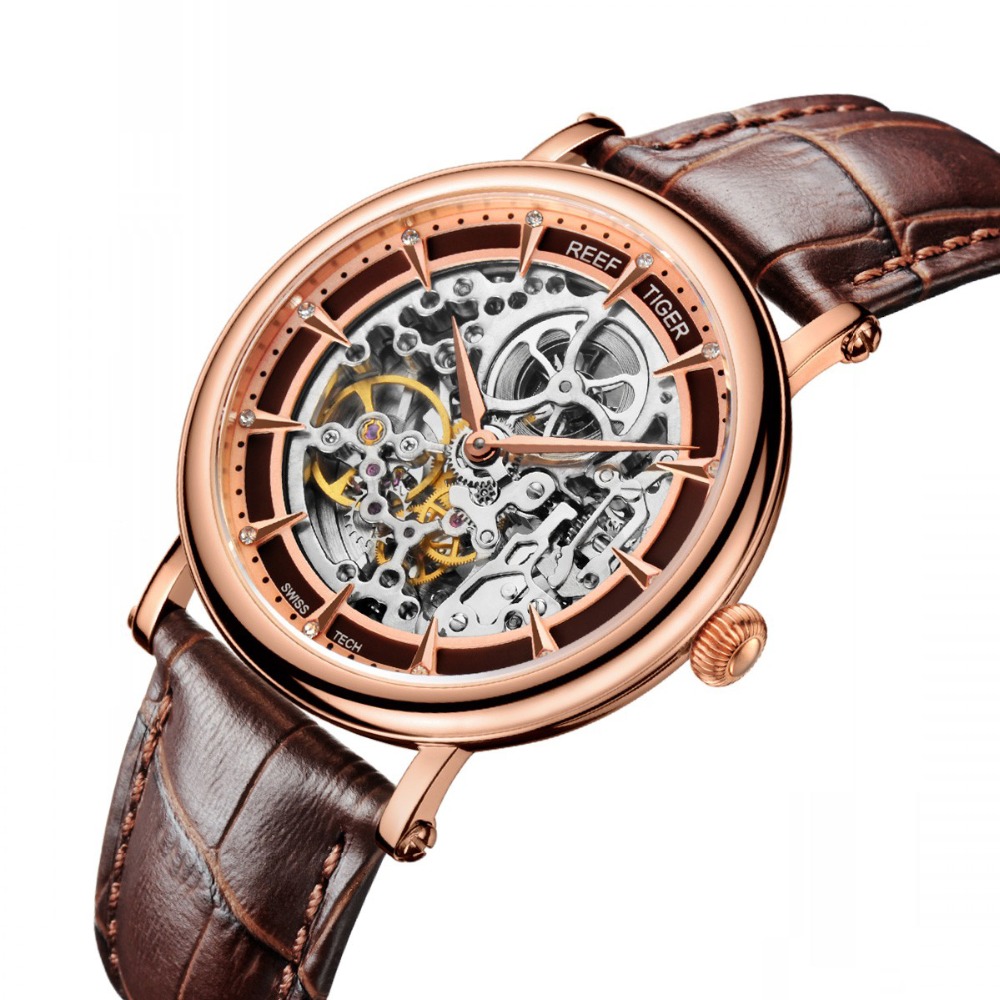 Reviewing Reef Tiger Love Promise Leather Rose Gold Watch