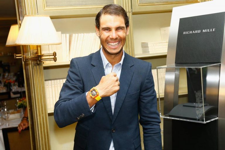 PARIS, FRANCE - MAY 24:  Rafael Nadal attends the Gala Dinner For the Launch Of The New Richard Mille RM at Pavillon Ledoyen on May 24, 2017 in Paris, France.  (Photo by Julien M. Hekimian/Getty Images for Richard Mille) *** Local Caption *** Rafael Nadal